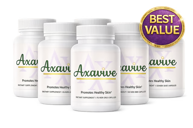 Axavive 6 bottle bundle - best value for 180 day skin renewal cycle
